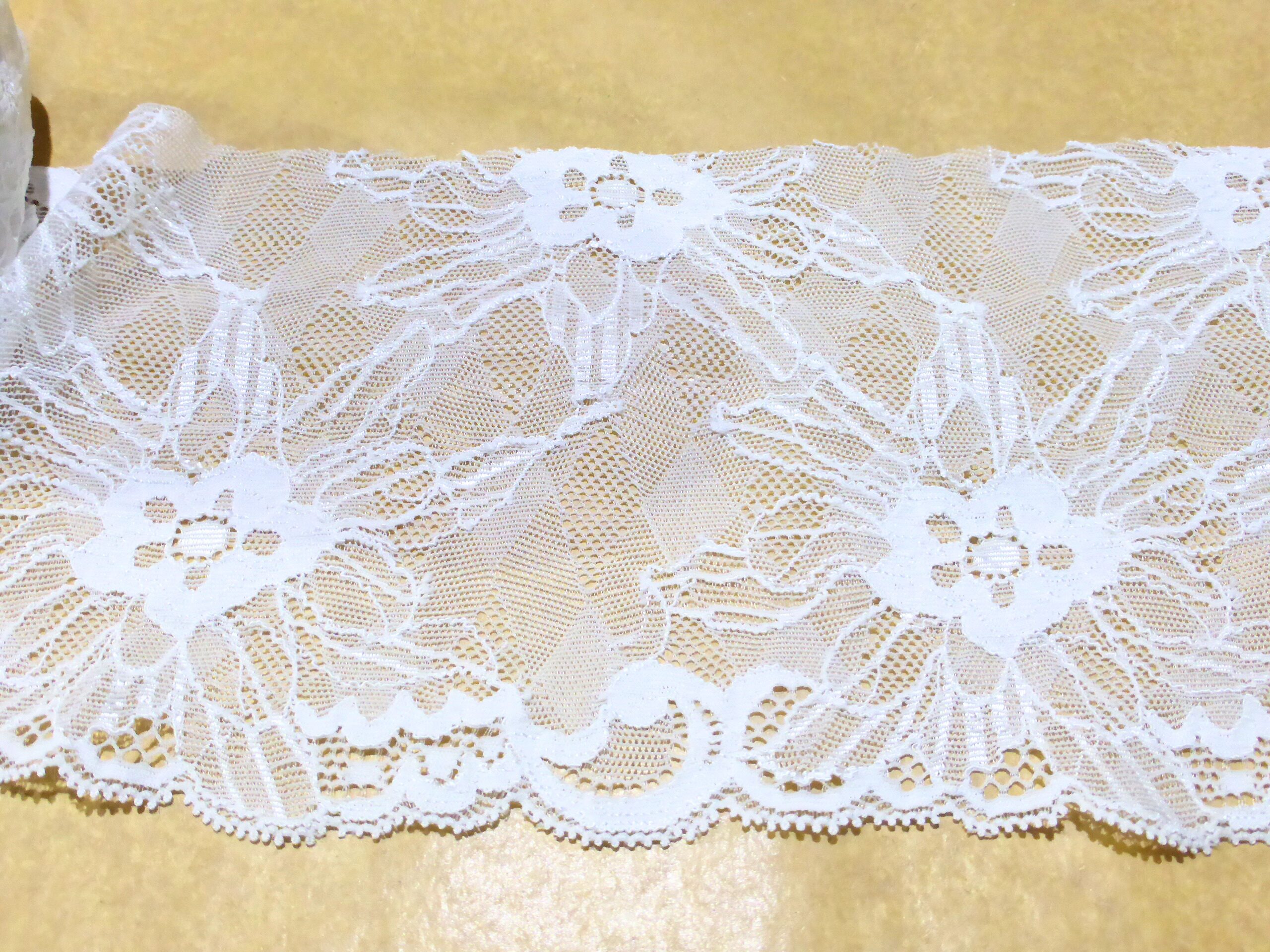 puntilla elástica flores 15cm 2 wowbcn